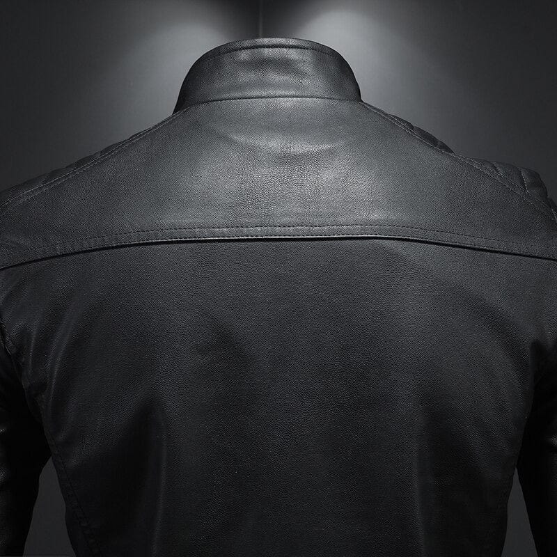 Cord | Leder-Bomberjacke