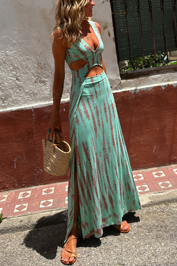 Lisa | Stretchkleid mit Ausschnitt und Schlitz