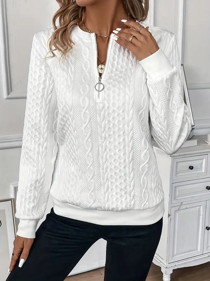 Jasmin | Pullover mit Reißverschluss