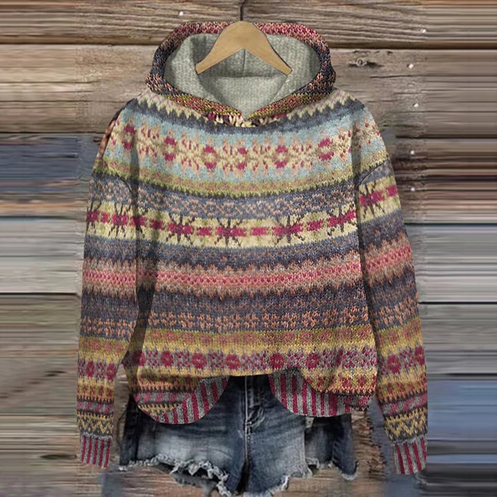 GABRIELLE |  RETRO KAPUZENPULLOVER