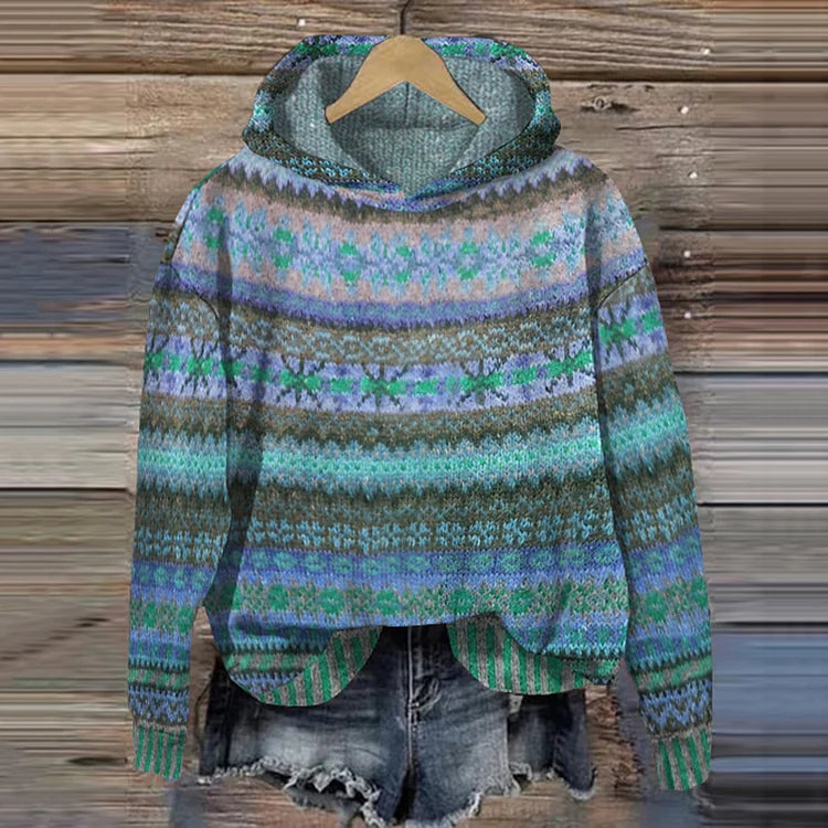 GABRIELLE |  RETRO KAPUZENPULLOVER