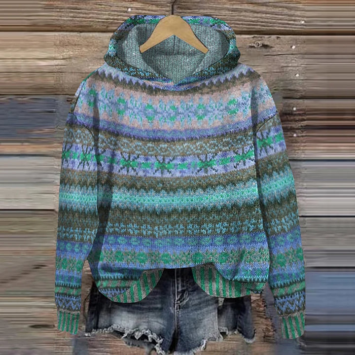 GABRIELLE |  RETRO KAPUZENPULLOVER