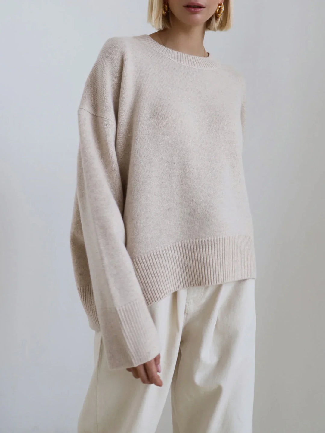 Verena | Weicher, übergroßer Strickpullover