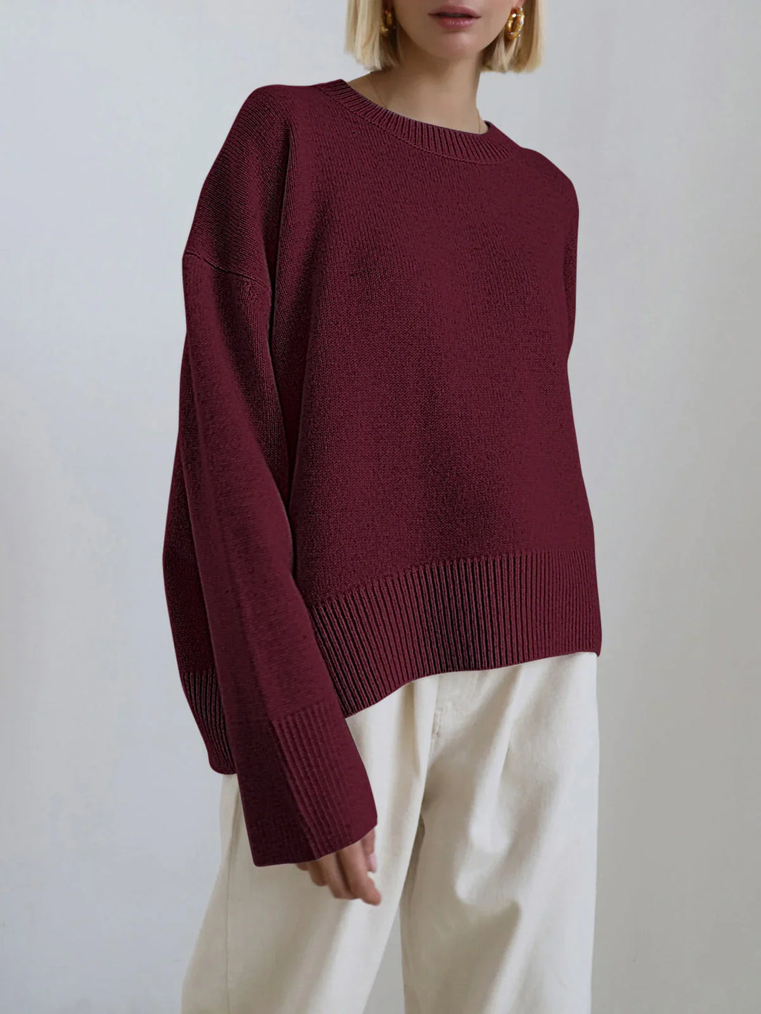 Verena | Weicher, übergroßer Strickpullover