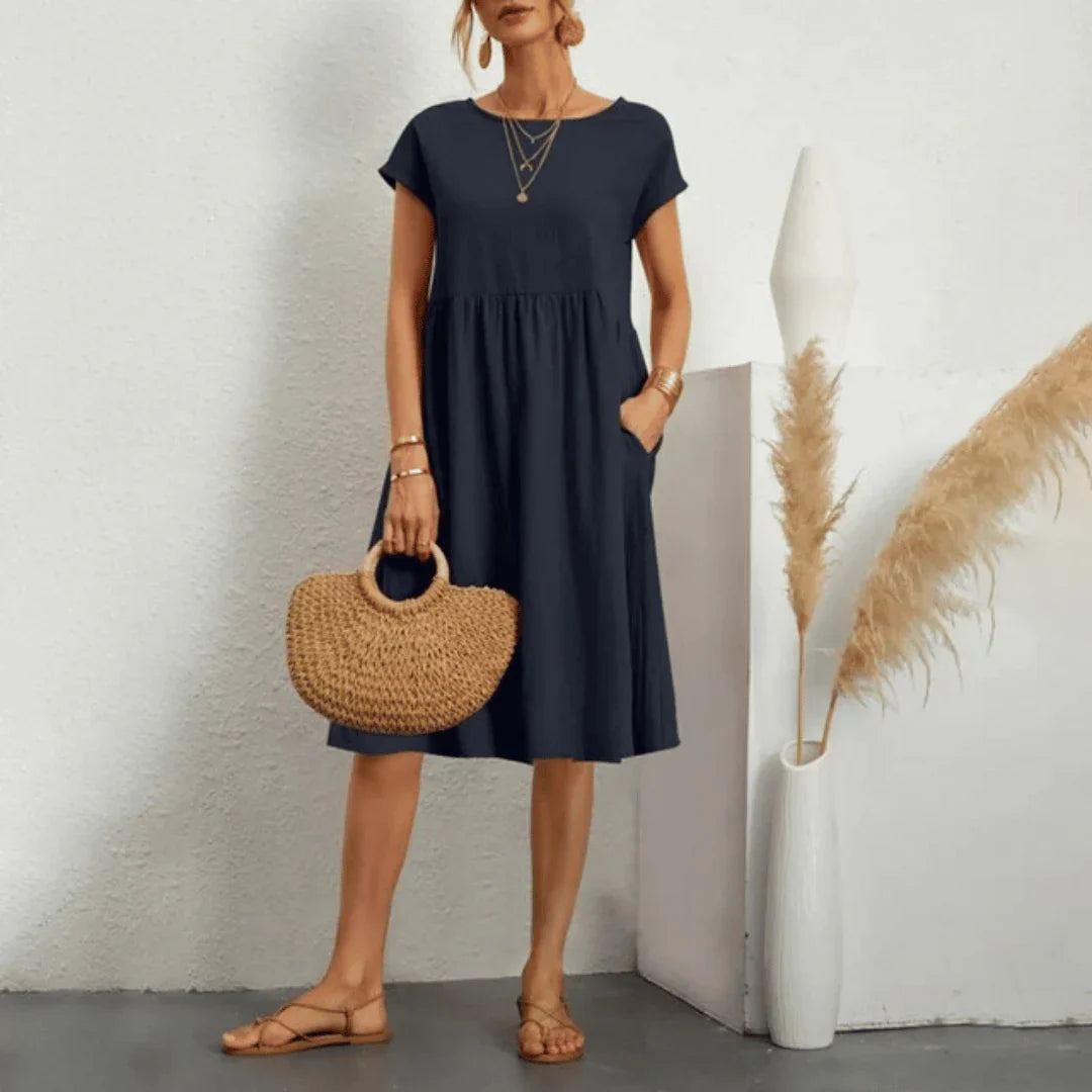 Sophia | Sommerkleid aus handgefertigter Baumwolle