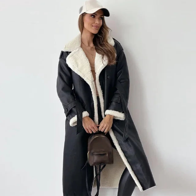 Liselotte | Lange Lederjacke