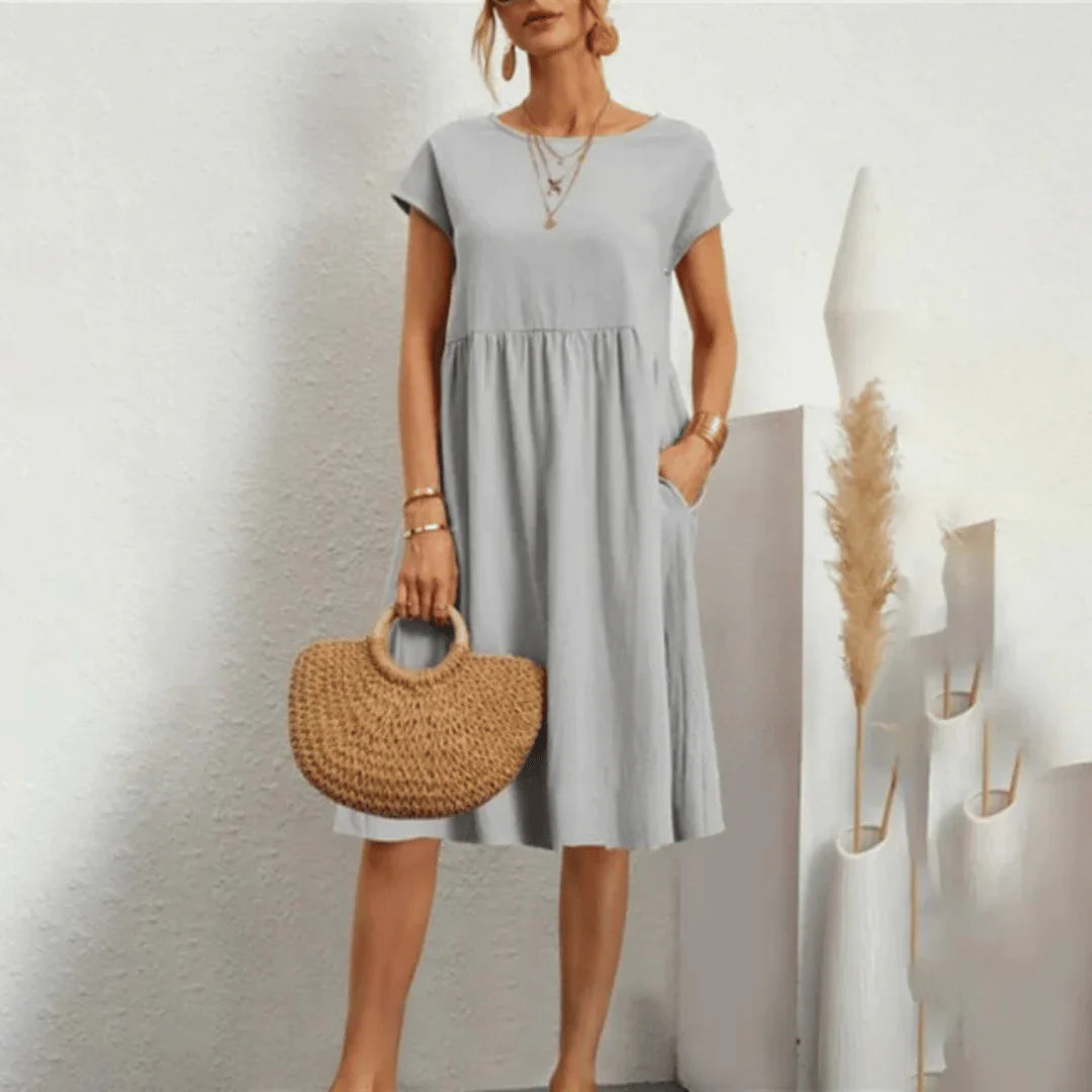 Sophia | Sommerkleid aus handgefertigter Baumwolle
