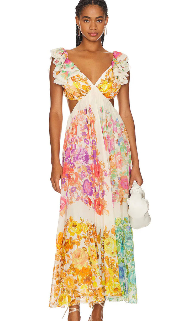Louisa | Sommerkleid mit Blumendruck