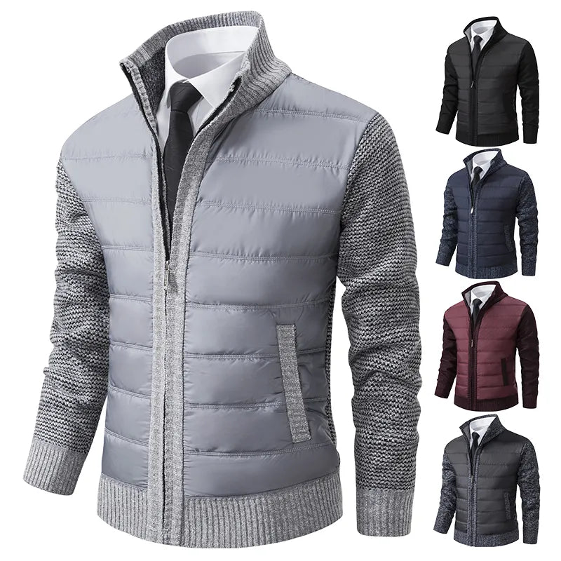 Dieter | Moderne Daunenjacke mit Strickärmeln