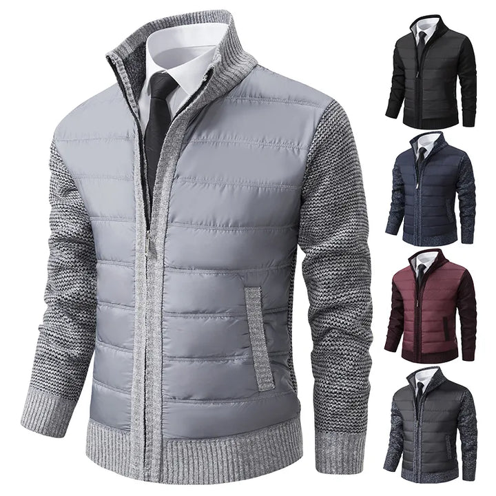 Dieter | Moderne Daunenjacke mit Strickärmeln