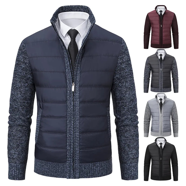 Dieter | Moderne Daunenjacke mit Strickärmeln