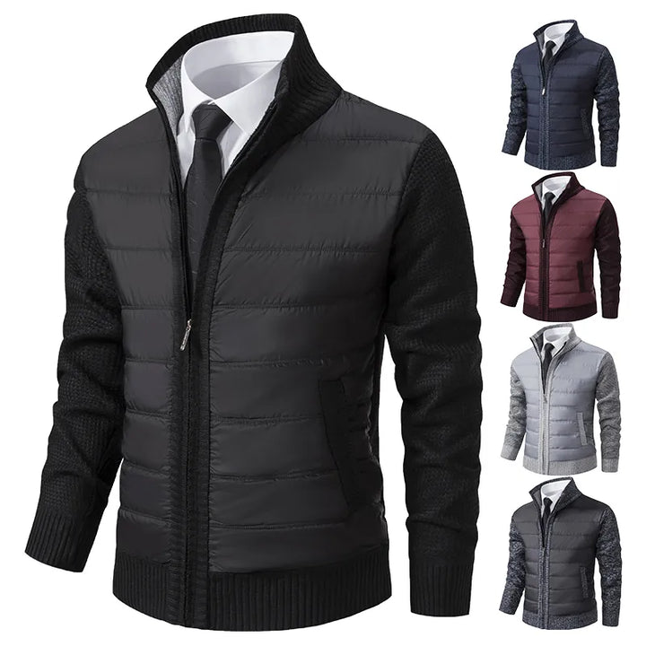 Dieter | Moderne Daunenjacke mit Strickärmeln