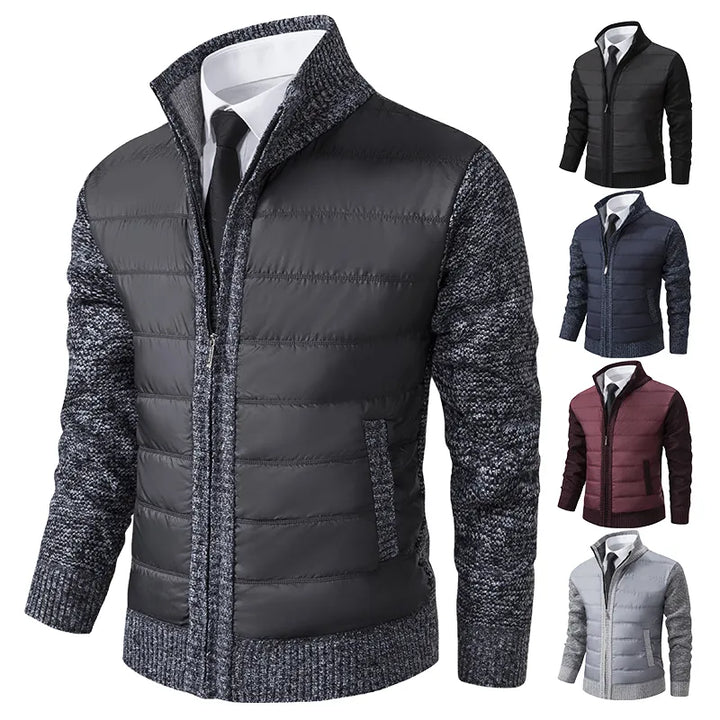 Dieter | Moderne Daunenjacke mit Strickärmeln