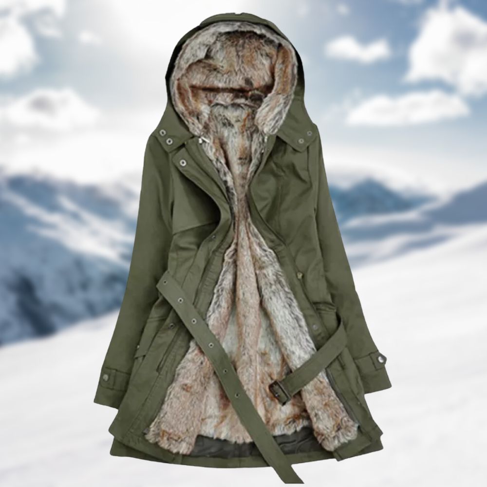Helene | Luxuriöser Winterparka mit Kunstfellfutter
