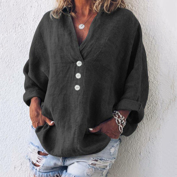 Karin | Stilvoller Baumwoll-Leinen-Pullover