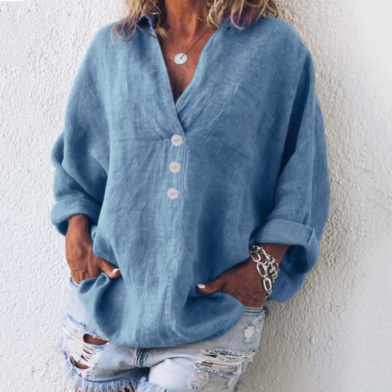 Karin | Stilvoller Baumwoll-Leinen-Pullover