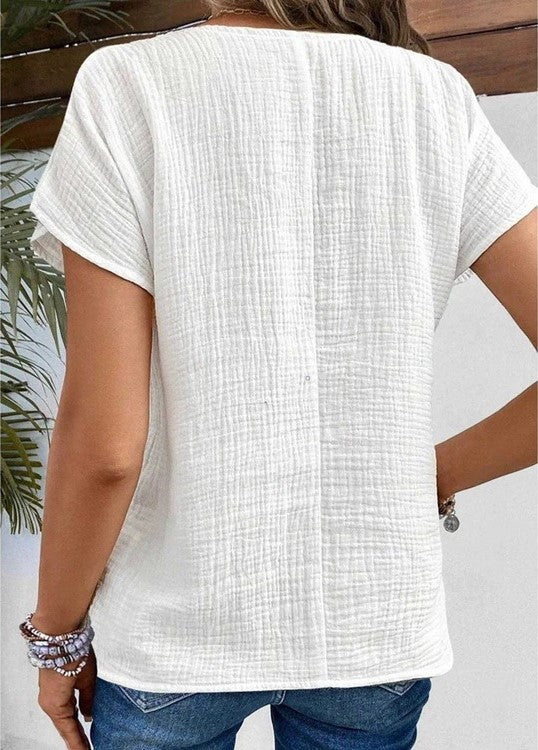 Ella | Bluse mit Kragen und Knöpfen