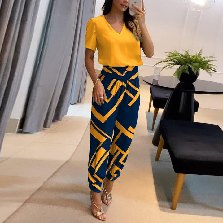 Eva | Lässige Bluse und Hose Set