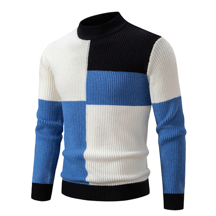 Erwin | Eleganter geometrischer Strickpullover