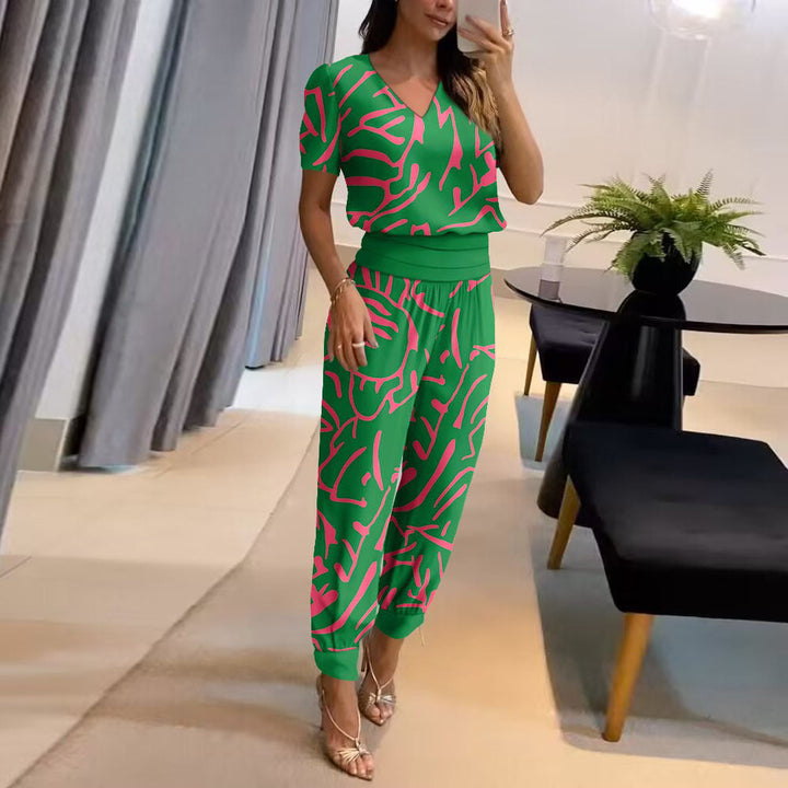 Eva | Lässige Bluse und Hose Set