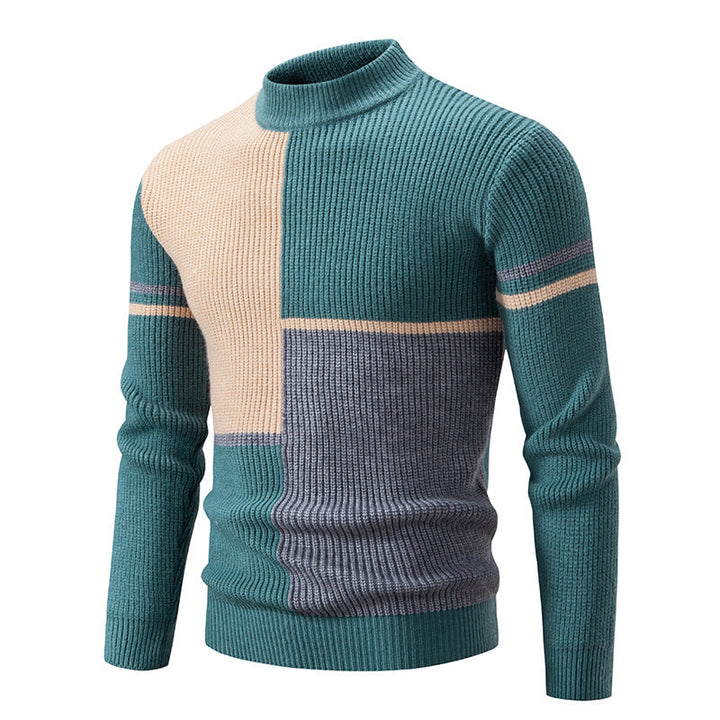 Erwin | Eleganter geometrischer Strickpullover
