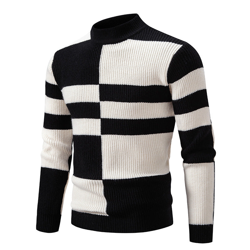 Erwin | Eleganter geometrischer Strickpullover