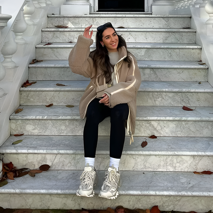 Sophie | Gemütliche Teddy Zip-Up Jacke