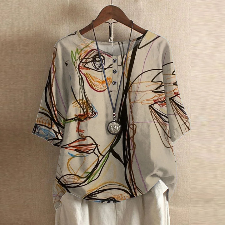 Julia | Top Vintage Floral Charme