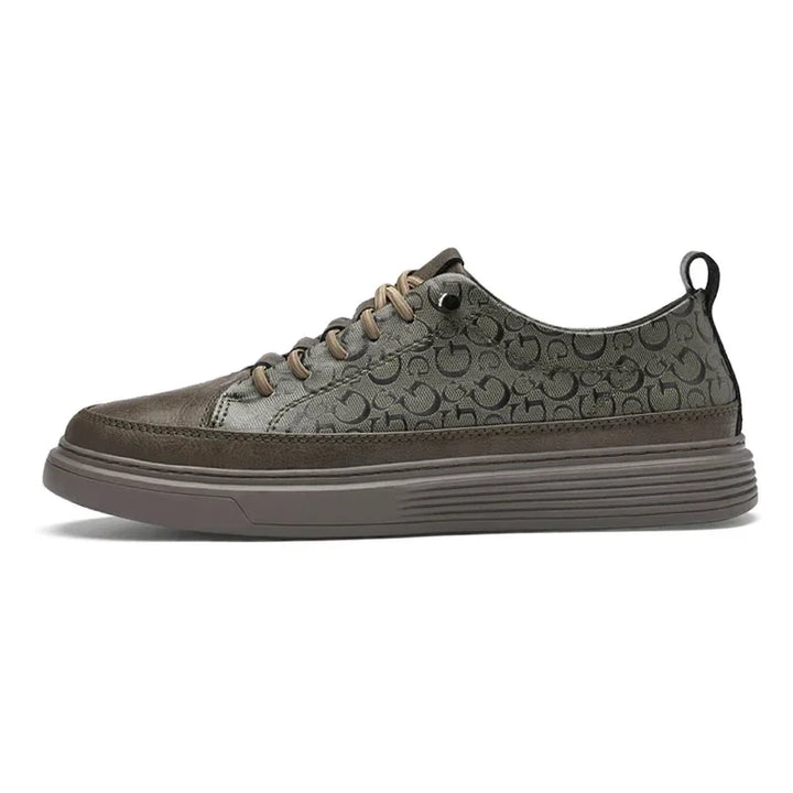 Hannes | Gemusterte Ledersneaker