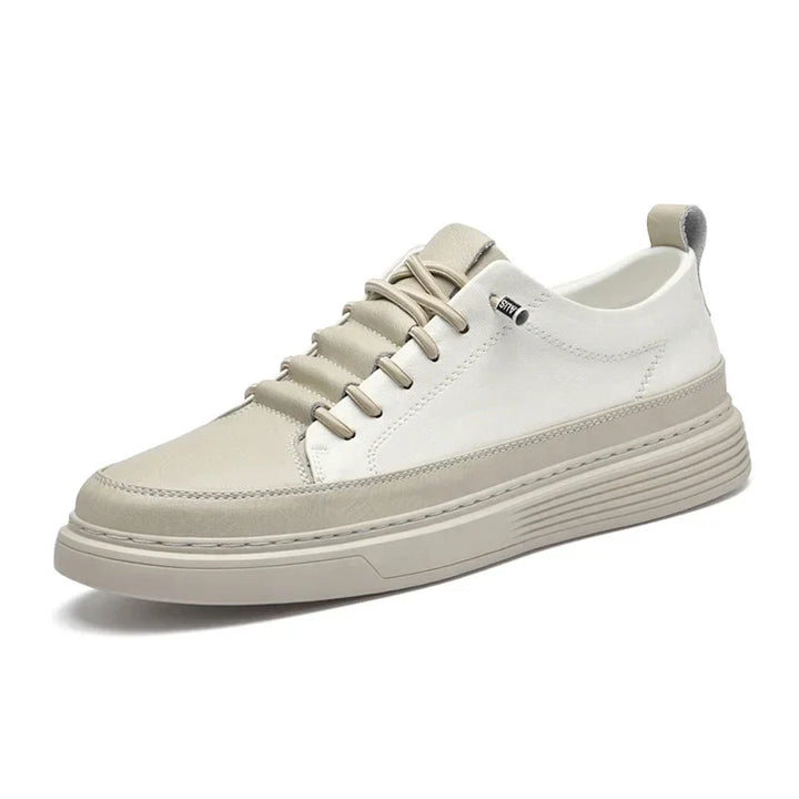 Hannes | Gemusterte Ledersneaker
