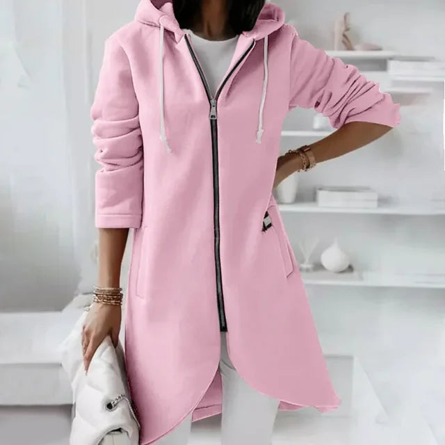 Sandra | Langärmelige Strickjacke mit Reißverschluss