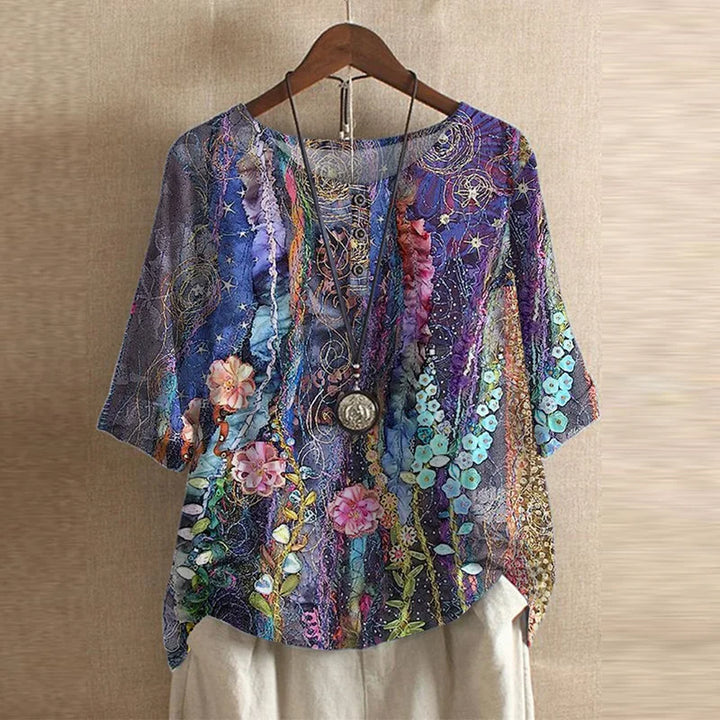 Julia | Top Vintage Floral Charme