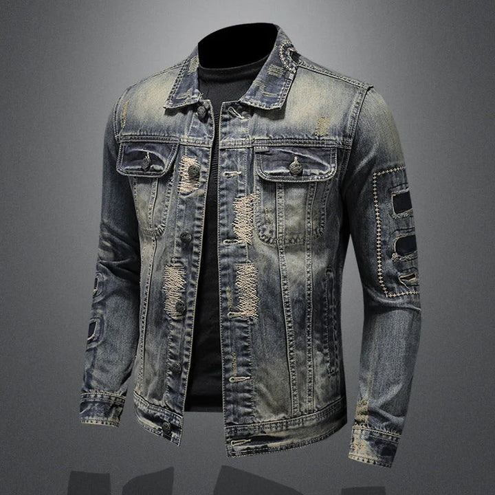 Finn | Distressed Denim Jacke