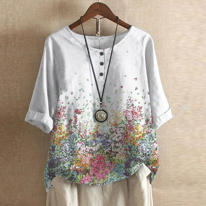 Julia | Top Vintage Floral Charme