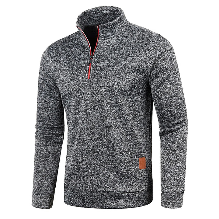 Christian | Sweatshirt mit halbem Reißverschluss