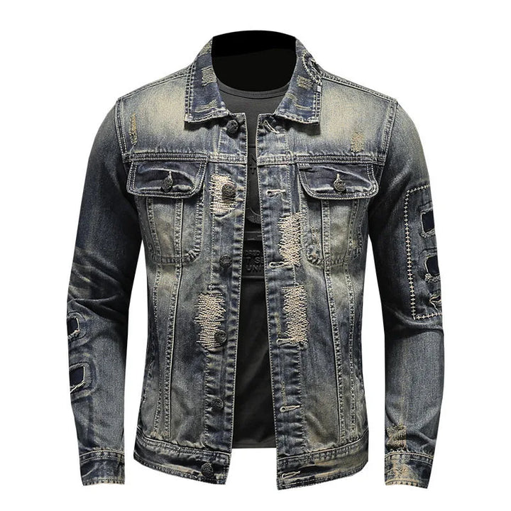 Finn | Distressed Denim Jacke