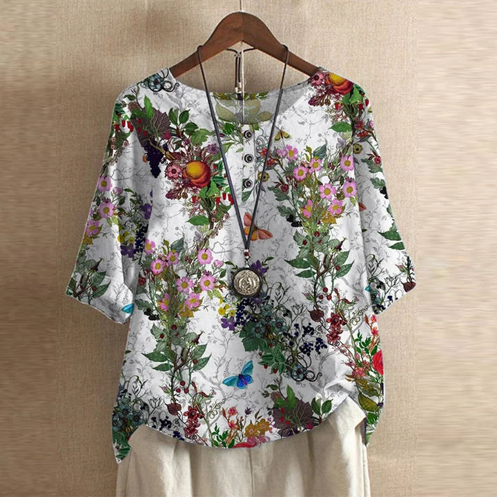 Julia | Top Vintage Floral Charme