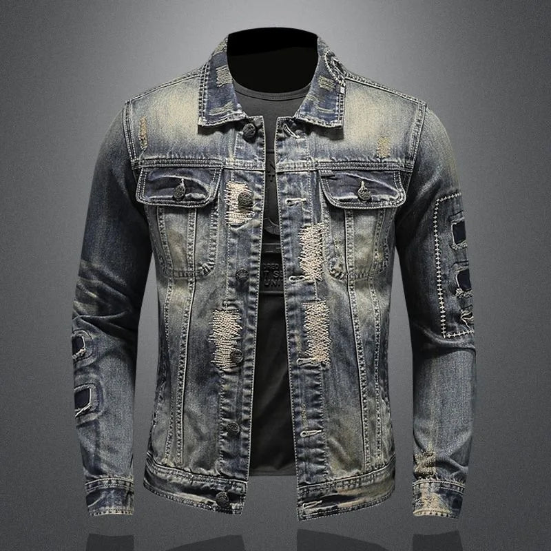 Finn | Distressed Denim Jacke