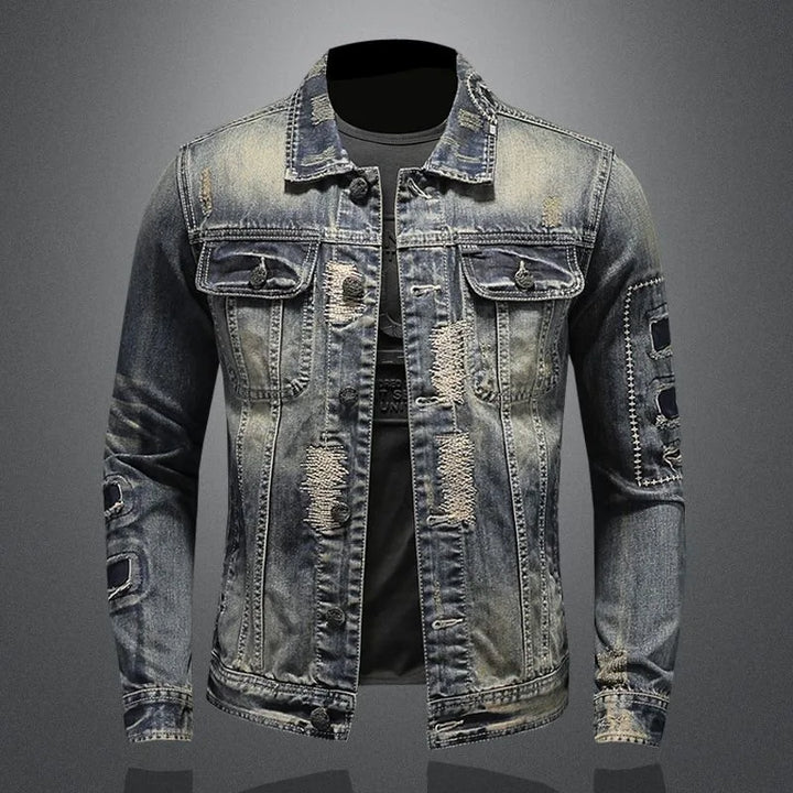 Finn | Distressed Denim Jacke