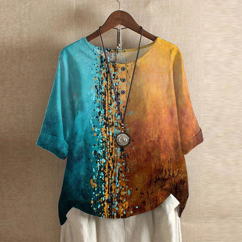 Julia | Top Vintage Floral Charme