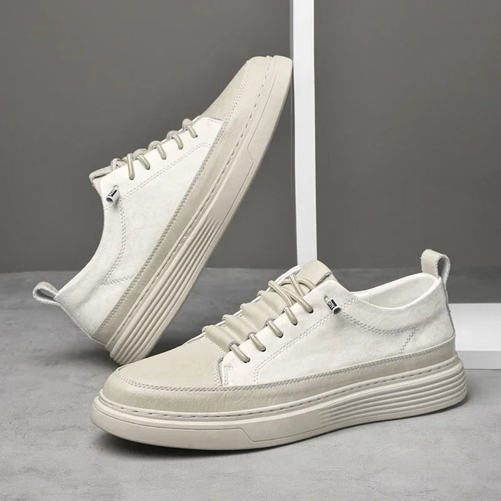 Hannes | Gemusterte Ledersneaker