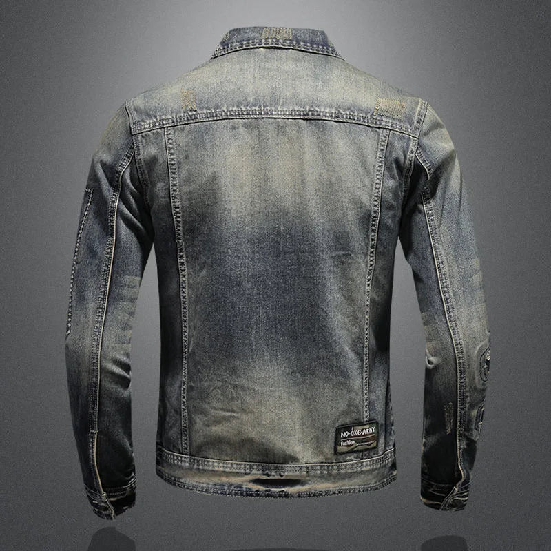 Finn | Distressed Denim Jacke