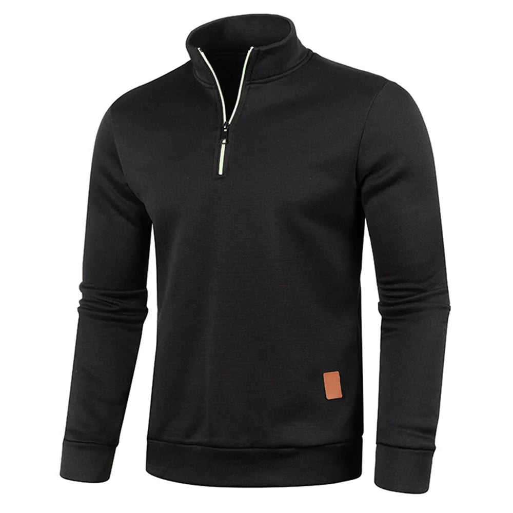 Christian | Sweatshirt mit halbem Reißverschluss