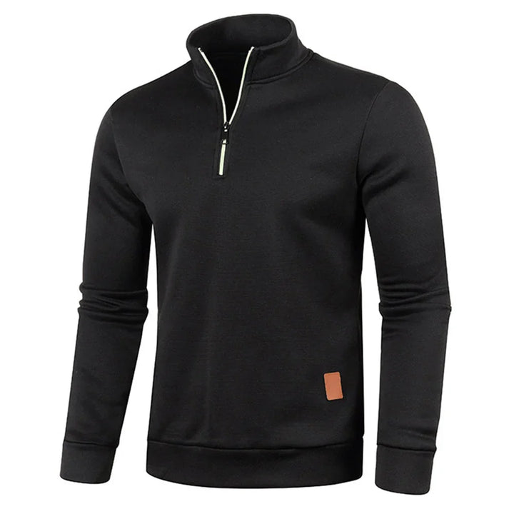 Christian | Sweatshirt mit halbem Reißverschluss