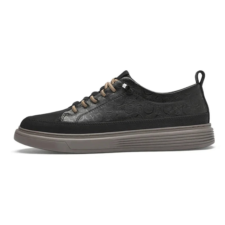 Hannes | Gemusterte Ledersneaker