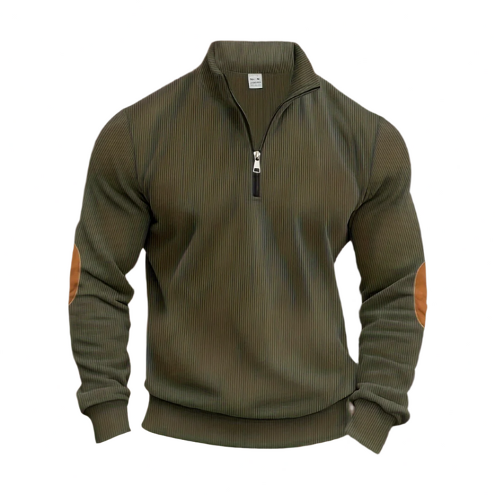 Erich | Modischer Pullover mit halbem Reißverschluss