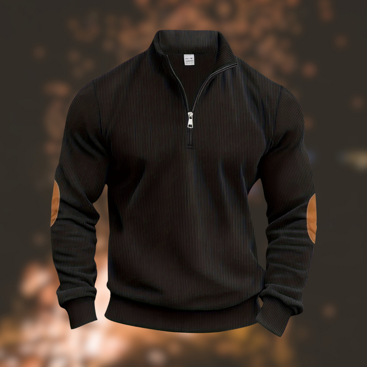 Erich | Modischer Pullover mit halbem Reißverschluss