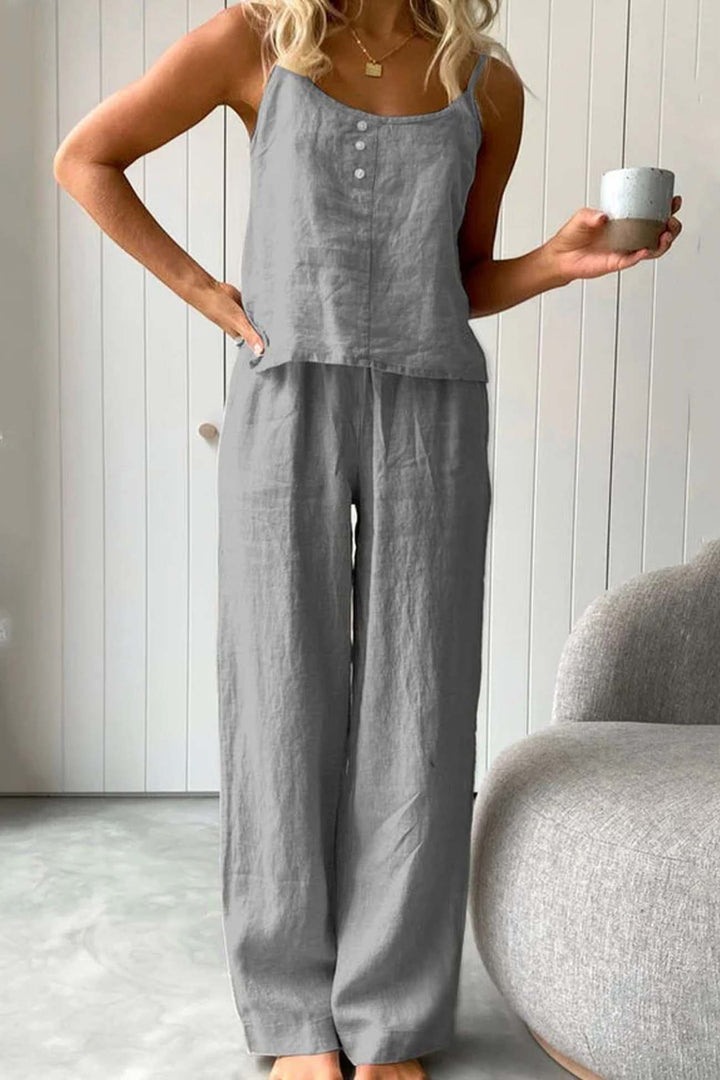 Hannah | Übergroße Hose aus Baumwolle Sommer-Set