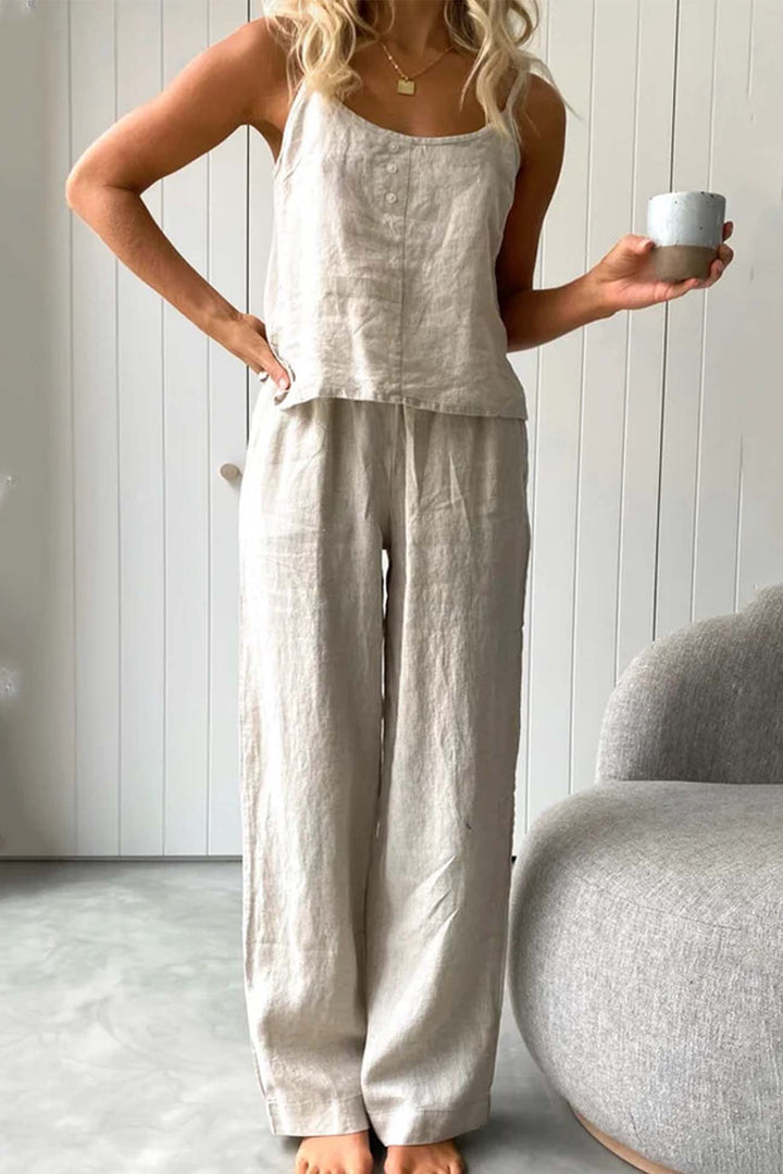Hannah | Übergroße Hose aus Baumwolle Sommer-Set