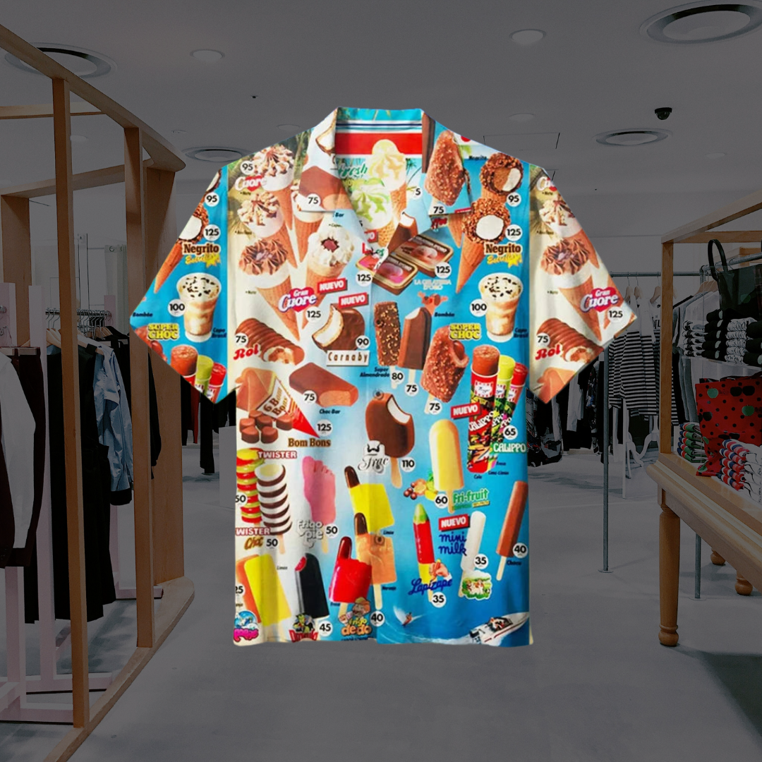 Vintage Eiscreme Hemd